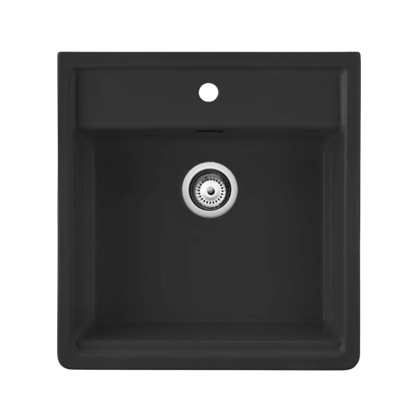 évier timbre d'office noir
