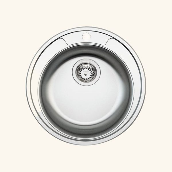 évier inox rond