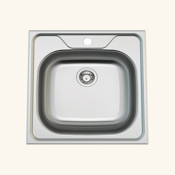 évier inox Ewi OPALE carré