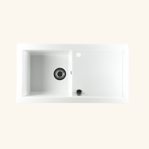 evier céramique blanc GASPARD