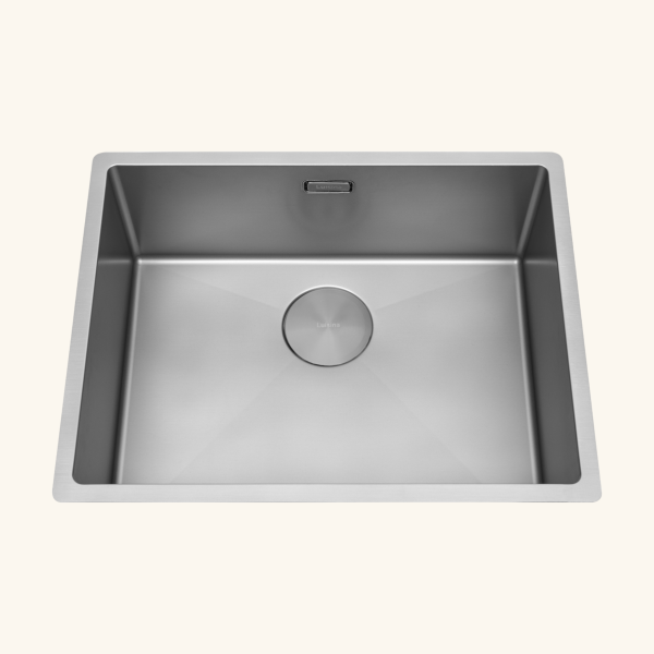 Évier sous-plan inox platinium