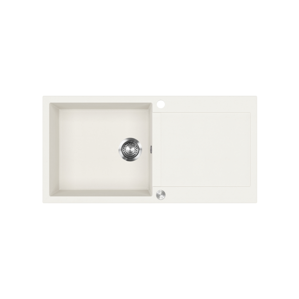 evier granit blanc Helika