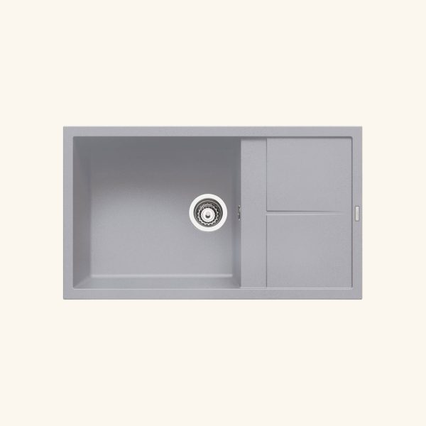 évier granit gris métal Luisina